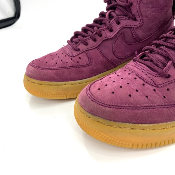 Nike Air Force 1 High WB ‘Bordeaux’ Grade School Size 4Y - Picture 2 of 7